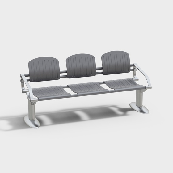 Modern Waiting Room Seat,Gray
