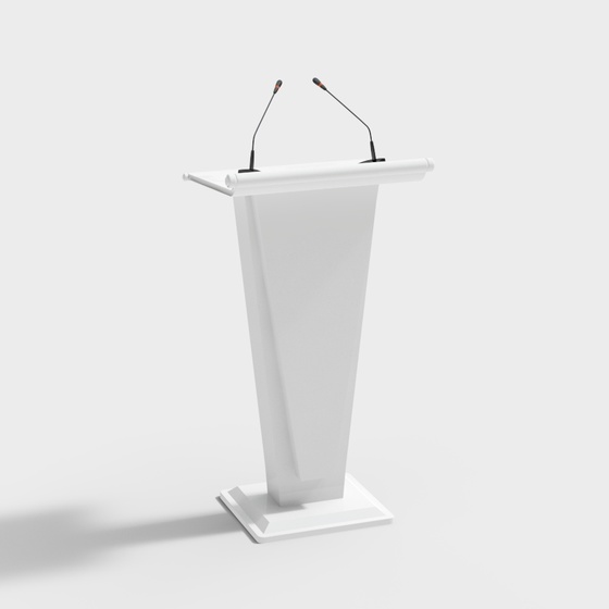 Modern lectern with scroll