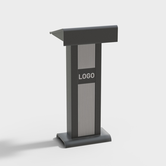 modern black podium