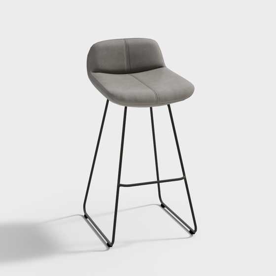 Scandinavian Bar Stools,gray