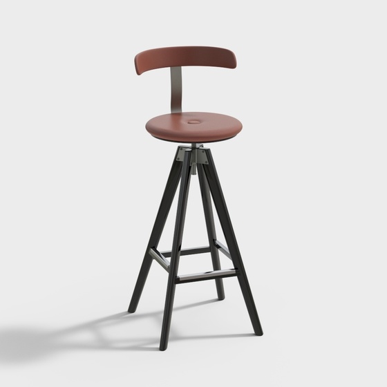 Scandinavian Bar Stools,black