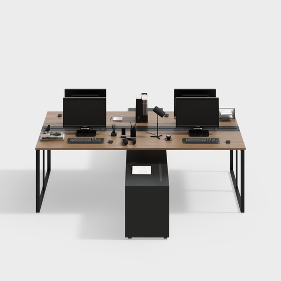 Desks and chairs in modern office areas