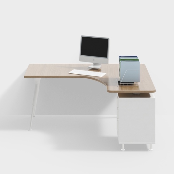 Modern office corner desk