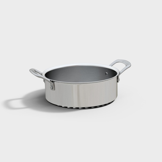 Modern stainless steel short soup pot