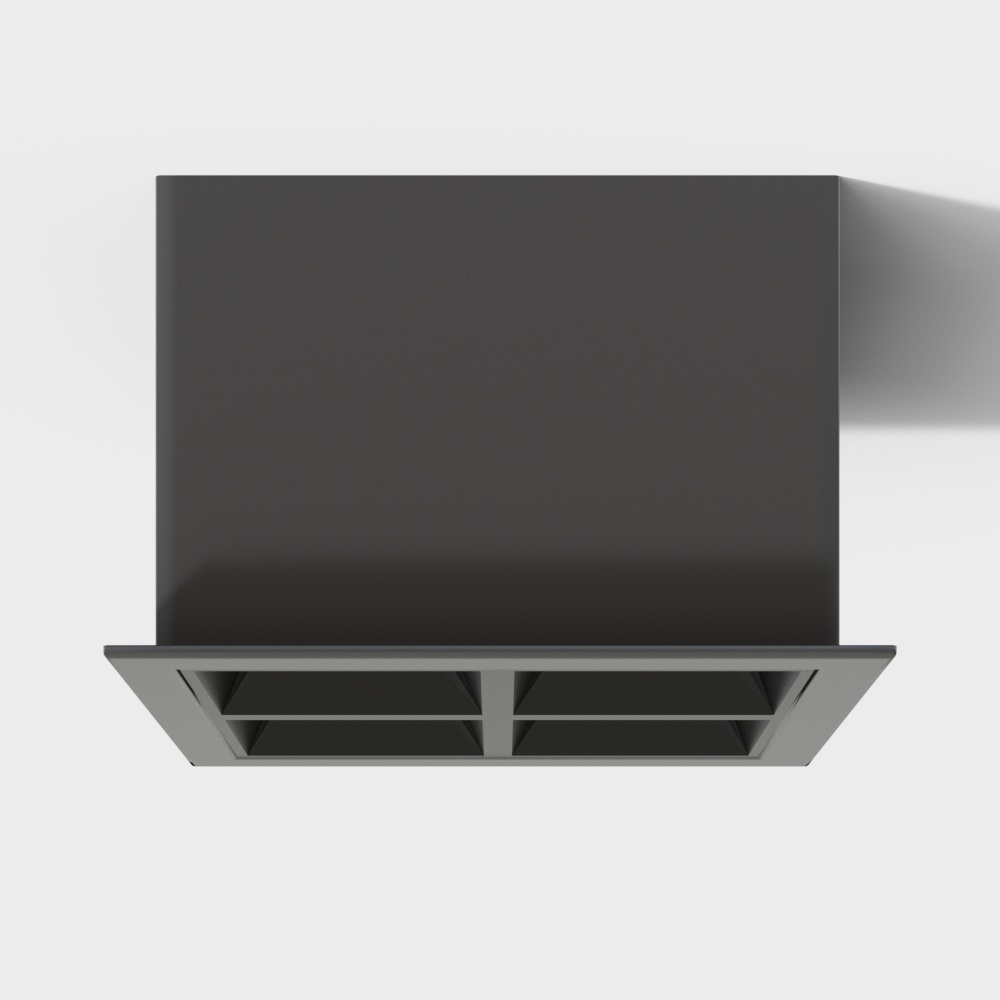 现代格栅灯3D模型