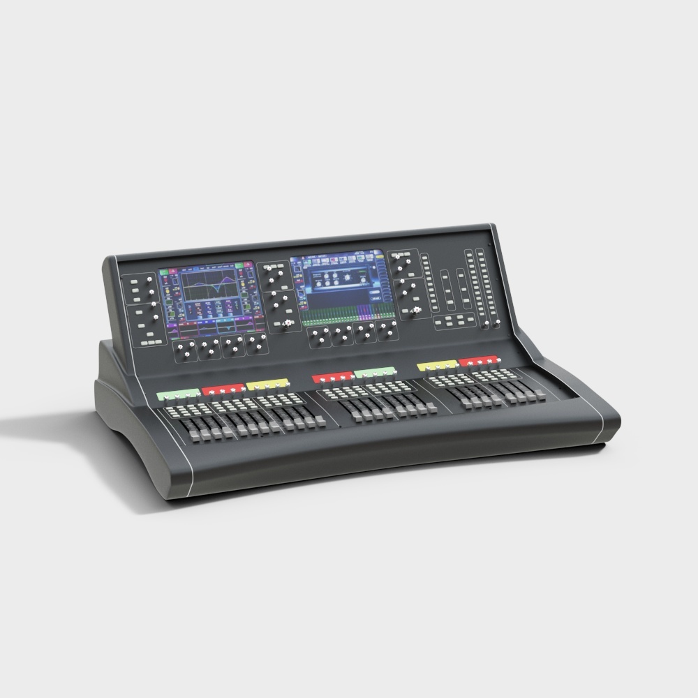 现代调音台3D模型