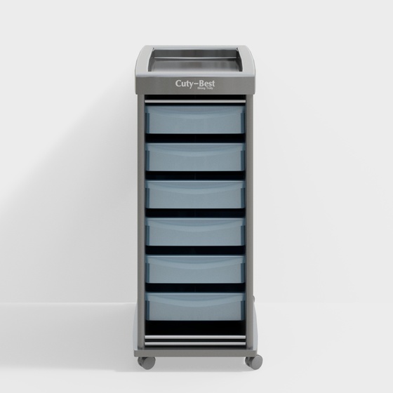 Modern barber blue cabinet