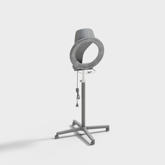 Modern Hair Machine 3D Model in Gray