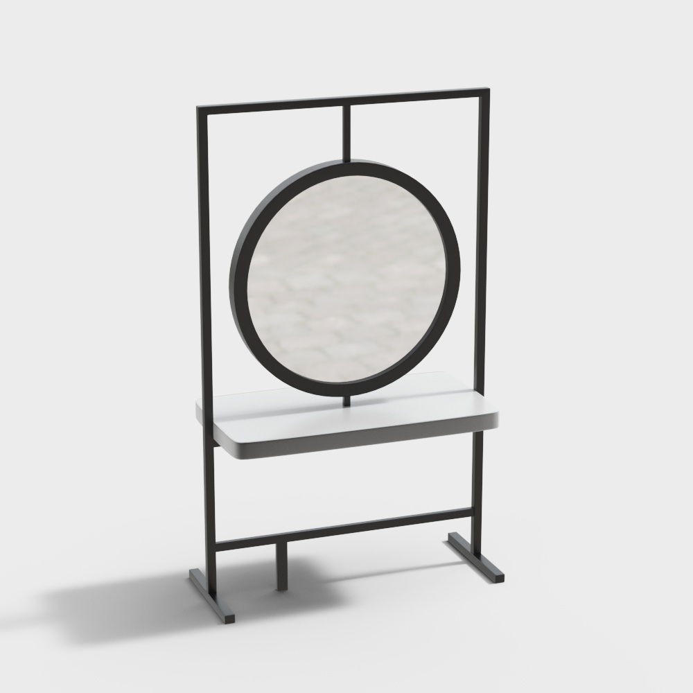 现代理发镜架3D模型