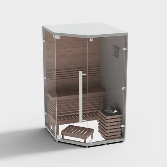 Modern sauna equipment sauna room