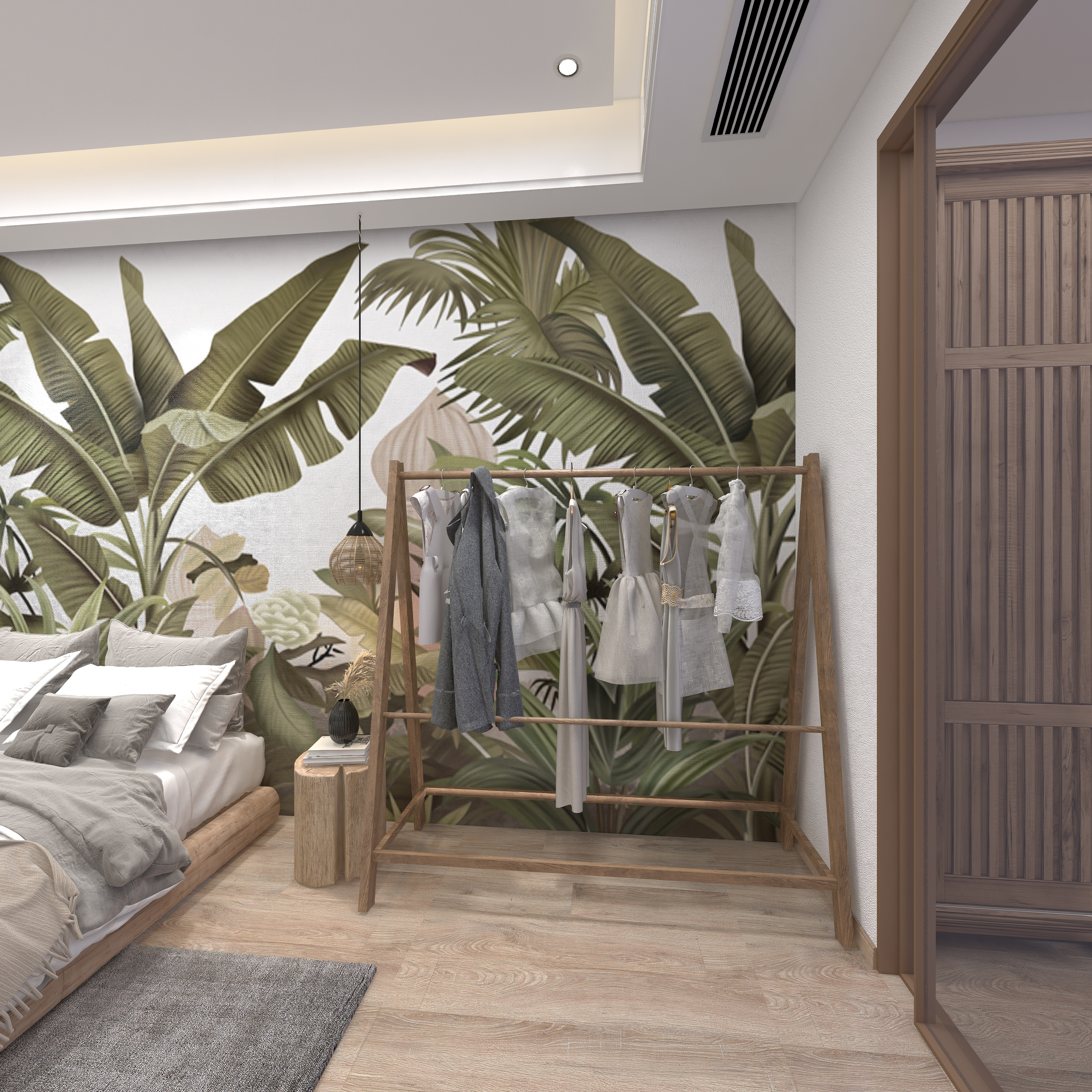 湛智华-工装民宿158平4房一层主卧装修效果图第5张