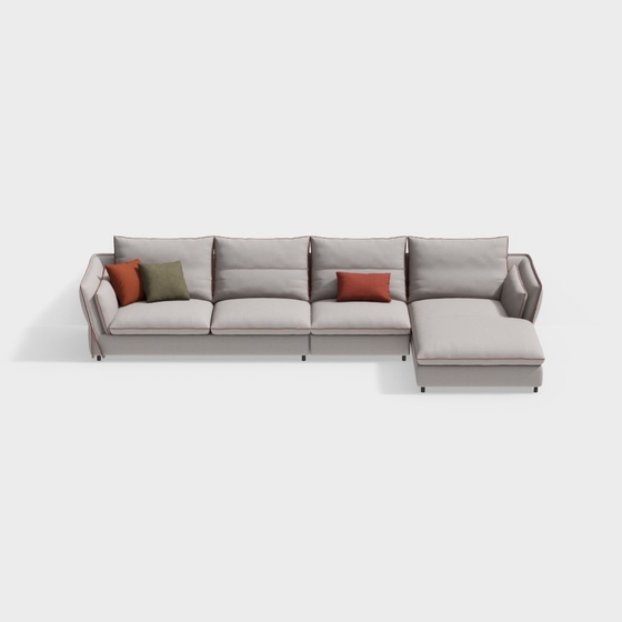 Modern L-shaped Sofa,Seats & Sofas,gray