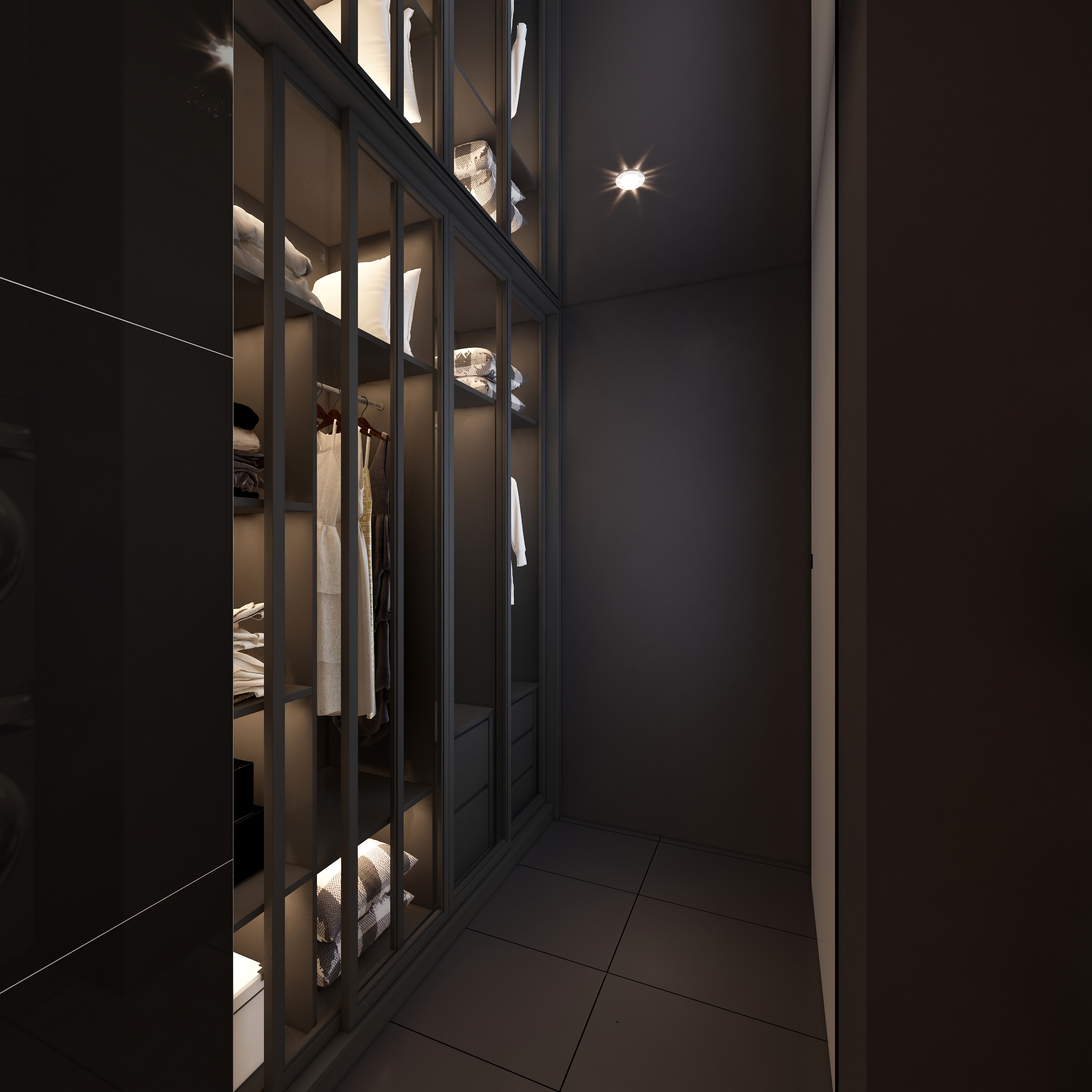 FAKAS-雅致黑白灰--【Euphoria】一层洗衣房装修效果图第3张