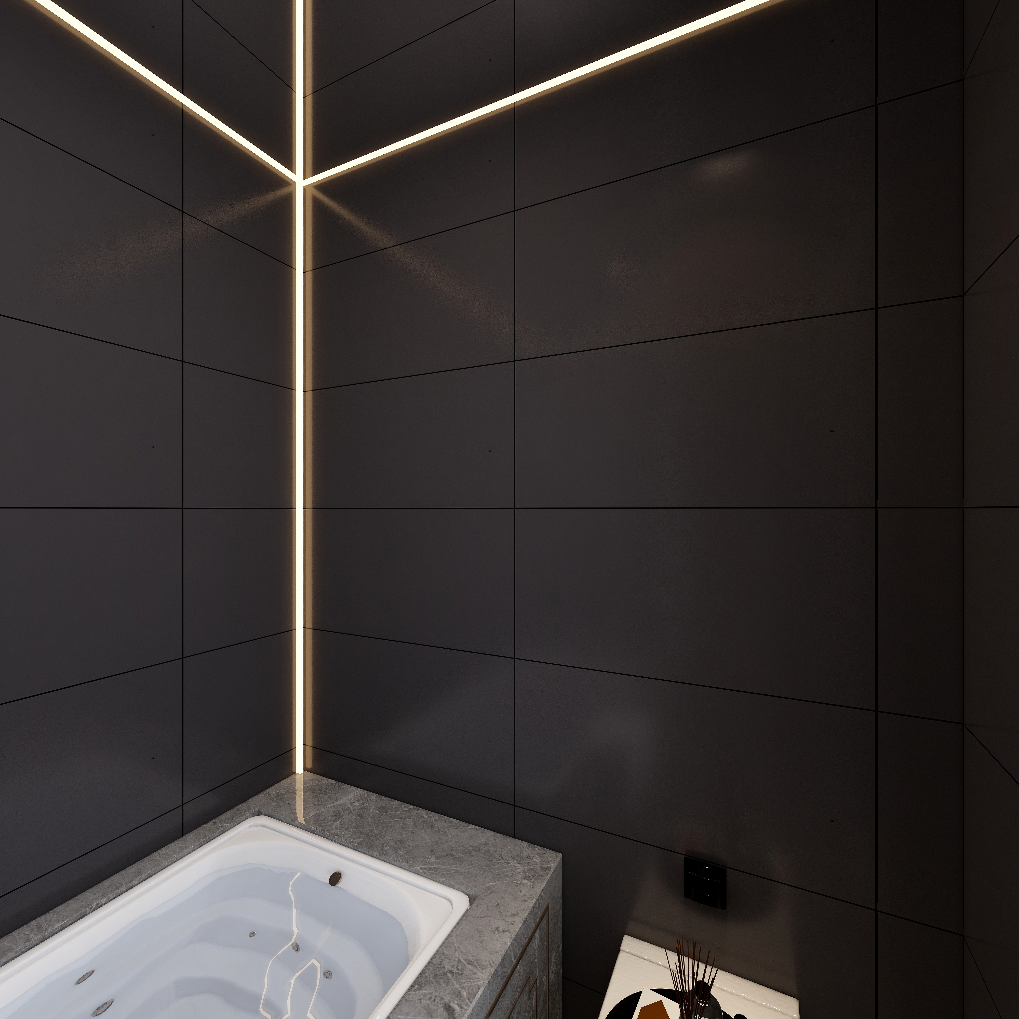 FAKAS-雅致黑白灰--【Euphoria】二层主卧卫生间装修效果图第4张