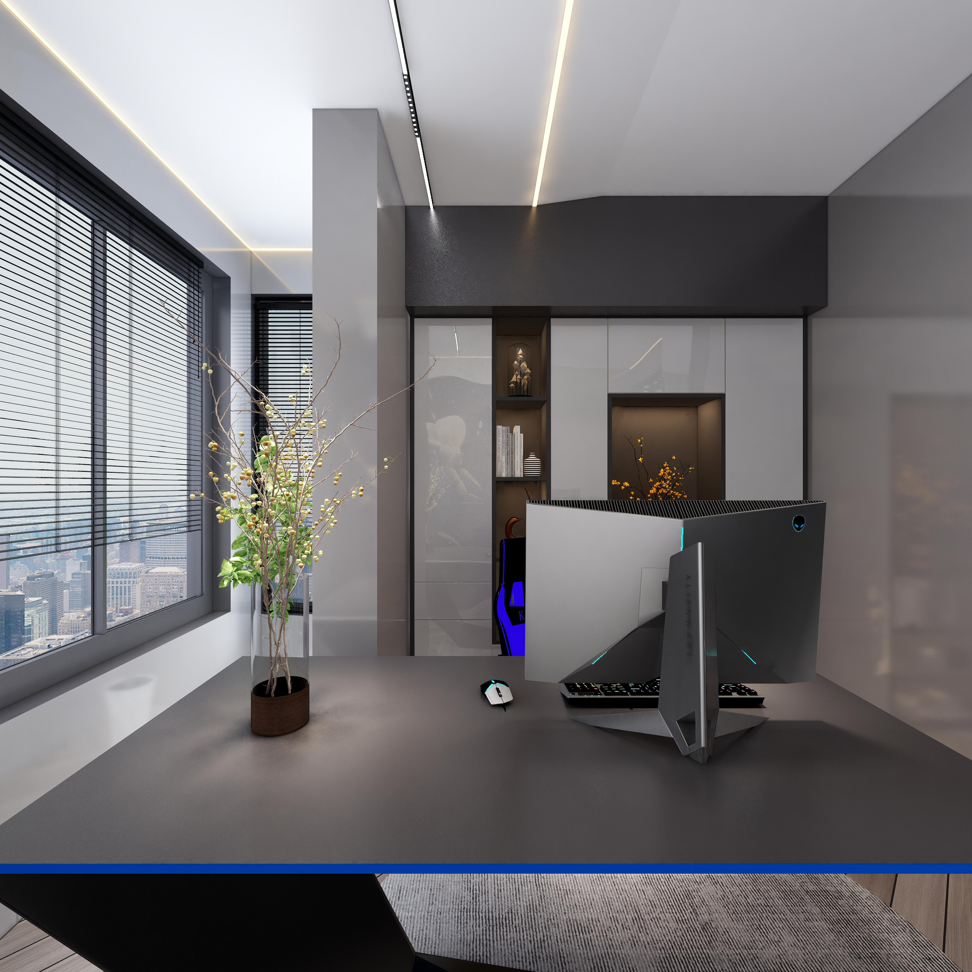 FAKAS-雅致黑白灰--【Euphoria】一层书房装修效果图第3张