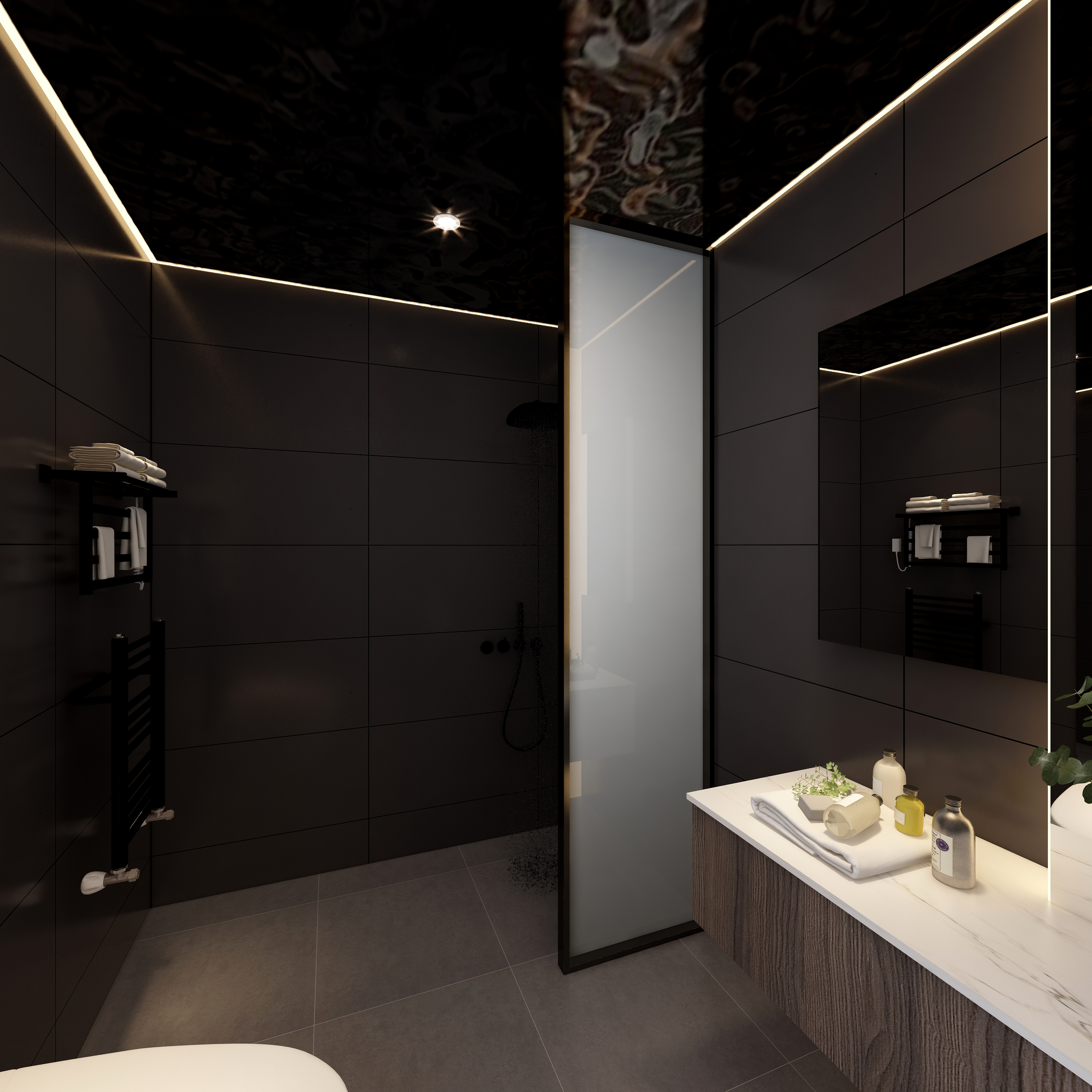 FAKAS-雅致黑白灰--【Euphoria】二层客卧卫生间装修效果图第3张