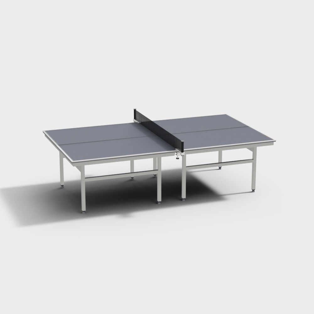 现代乒乓球桌3D模型