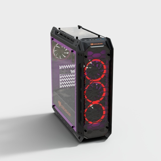 Modern Computer Chassis 3D Model for Tech Spaces