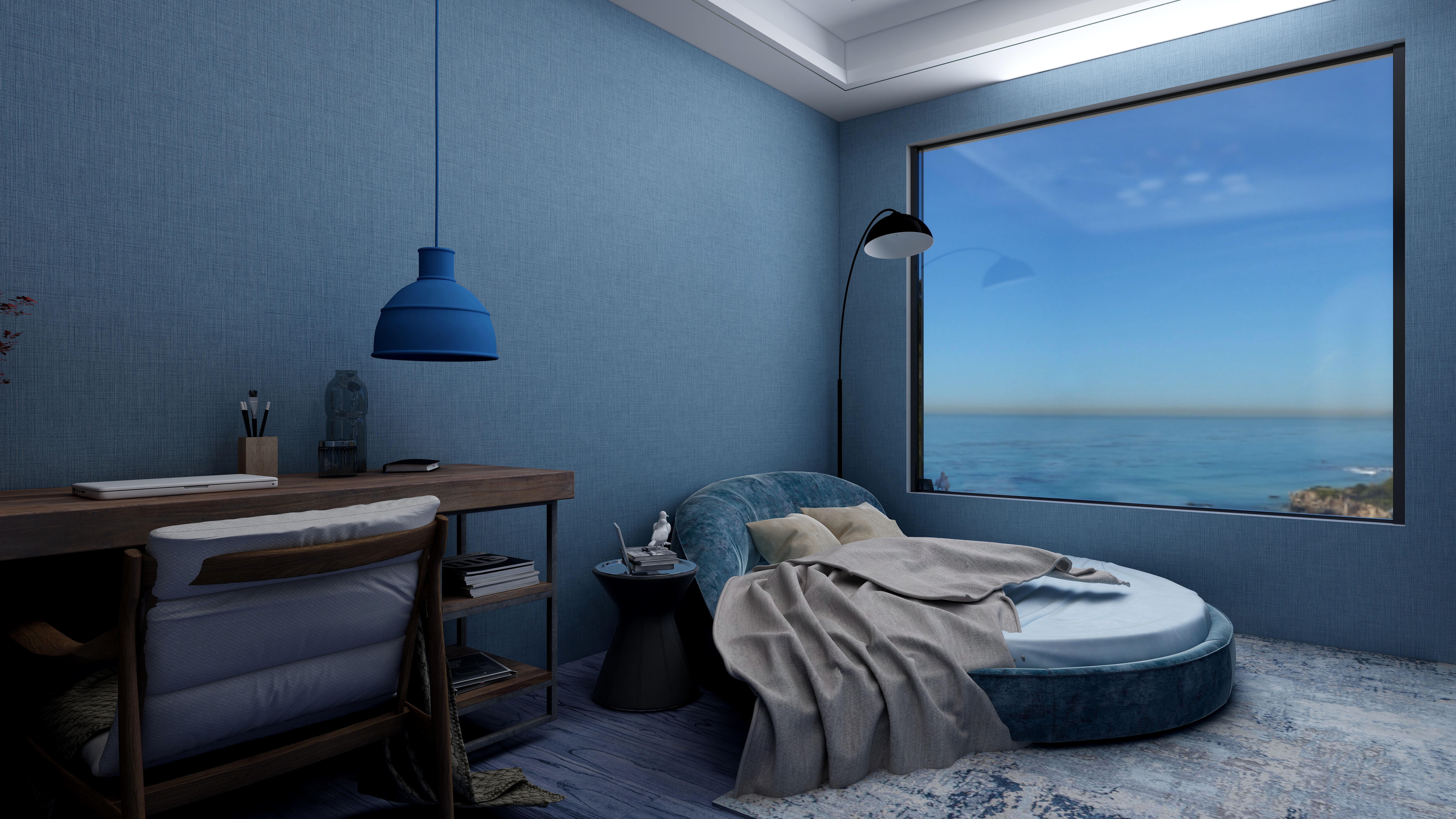 张雨欣14-地中海三居室一层次卧装修效果图第3张