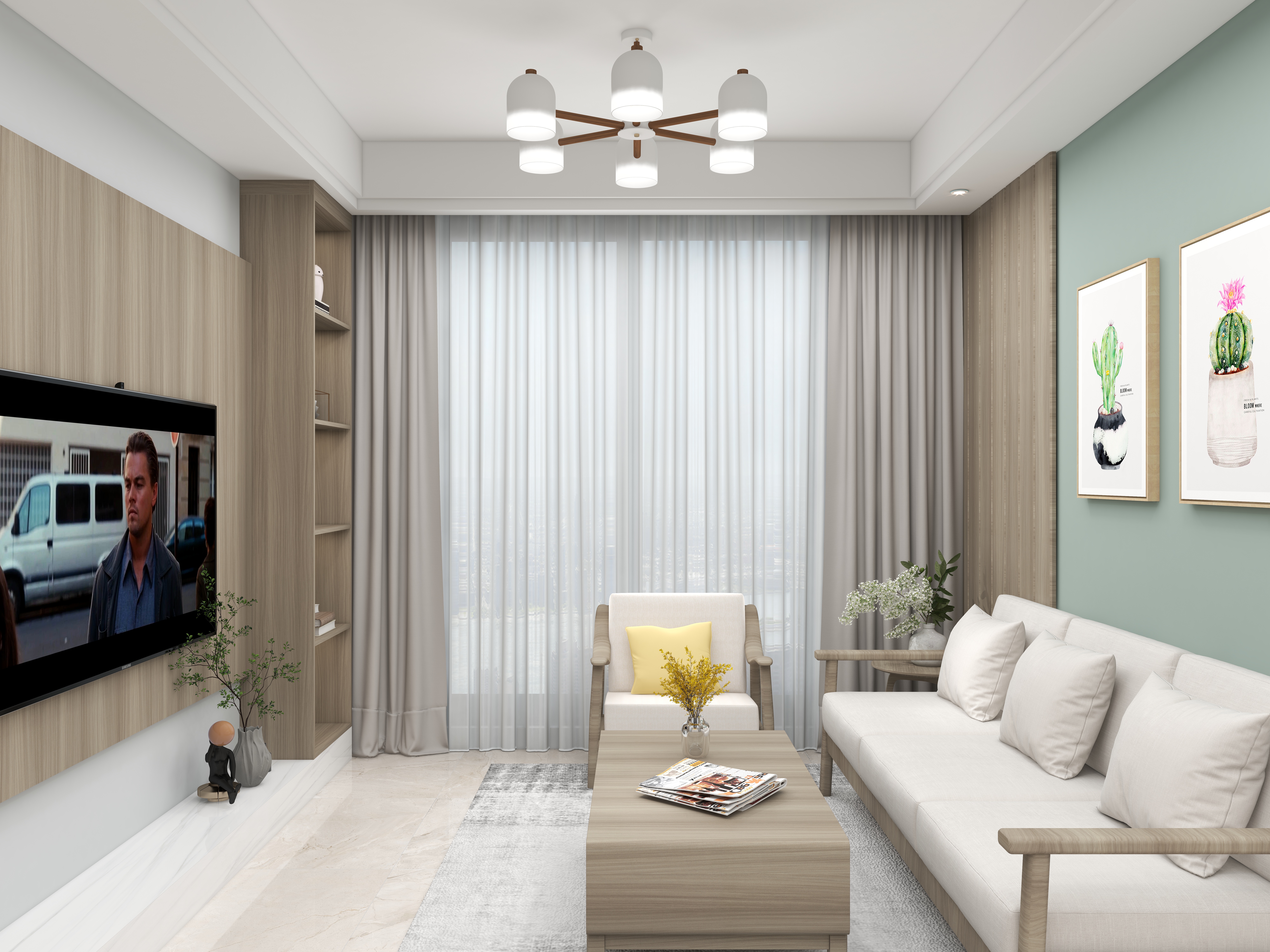 壹诺设计工作室-北欧风装修效果图