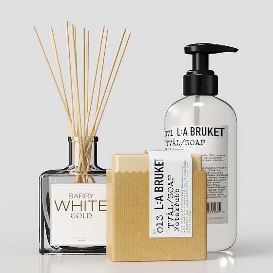 Modern Perfume Combination 3D Model