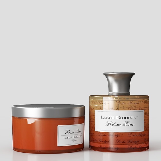 Modern Perfume 3D Model in Earth Color