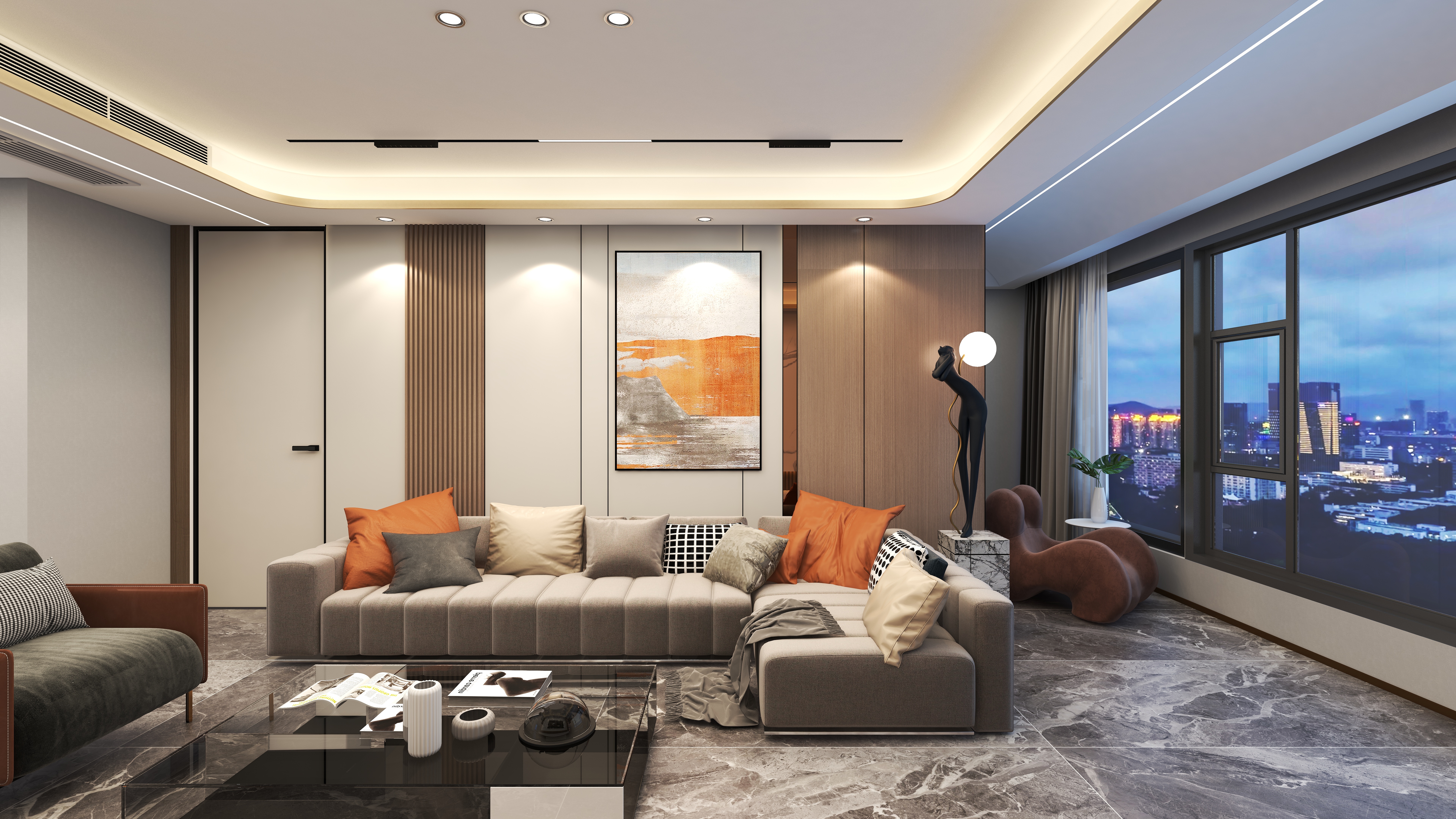 姜峰-170平-轻奢风-装修设计方案