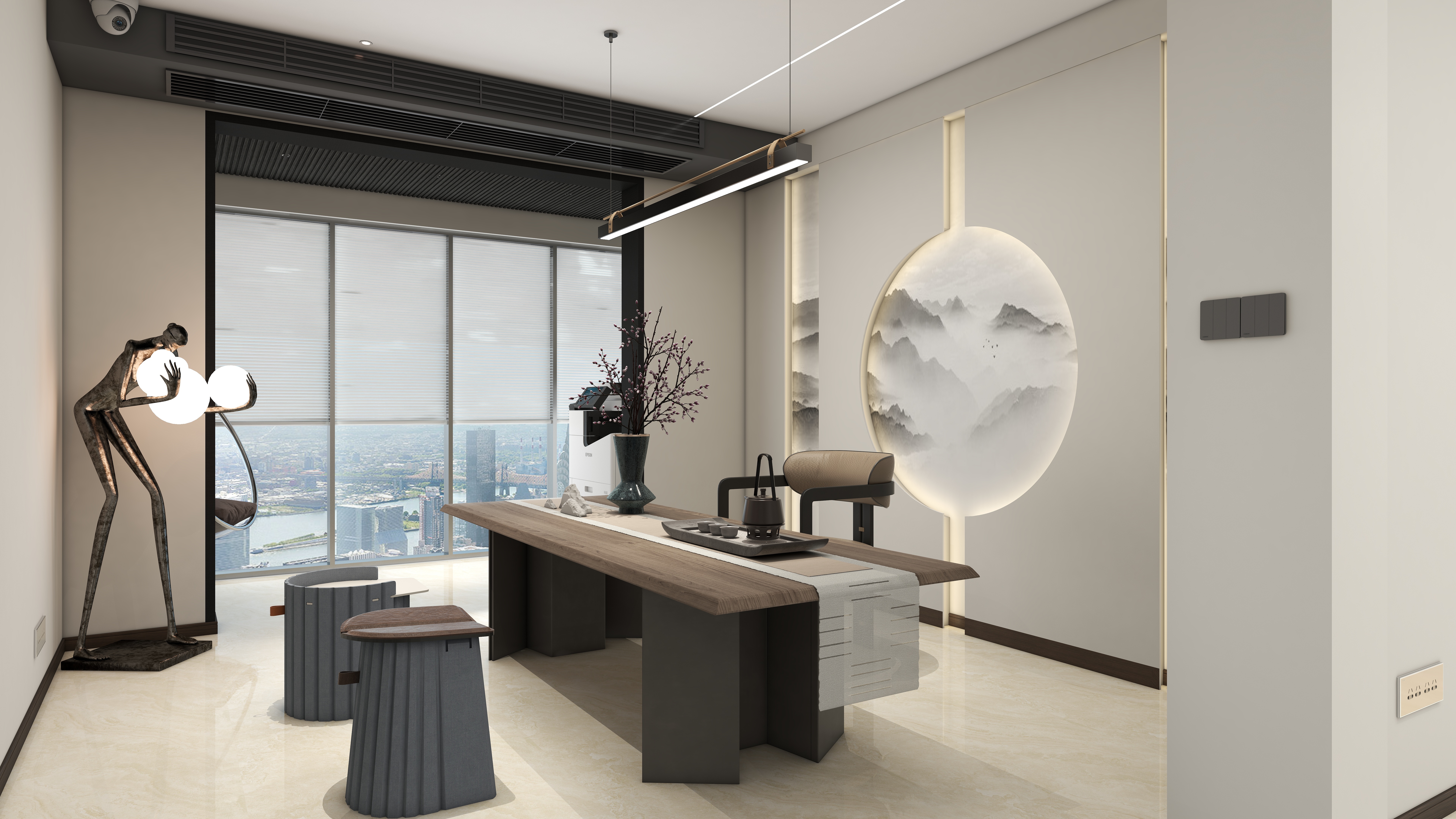 浮鲫设计曹叁肆-【浮鲫2】文昌府招投标办公室-装修设计方案