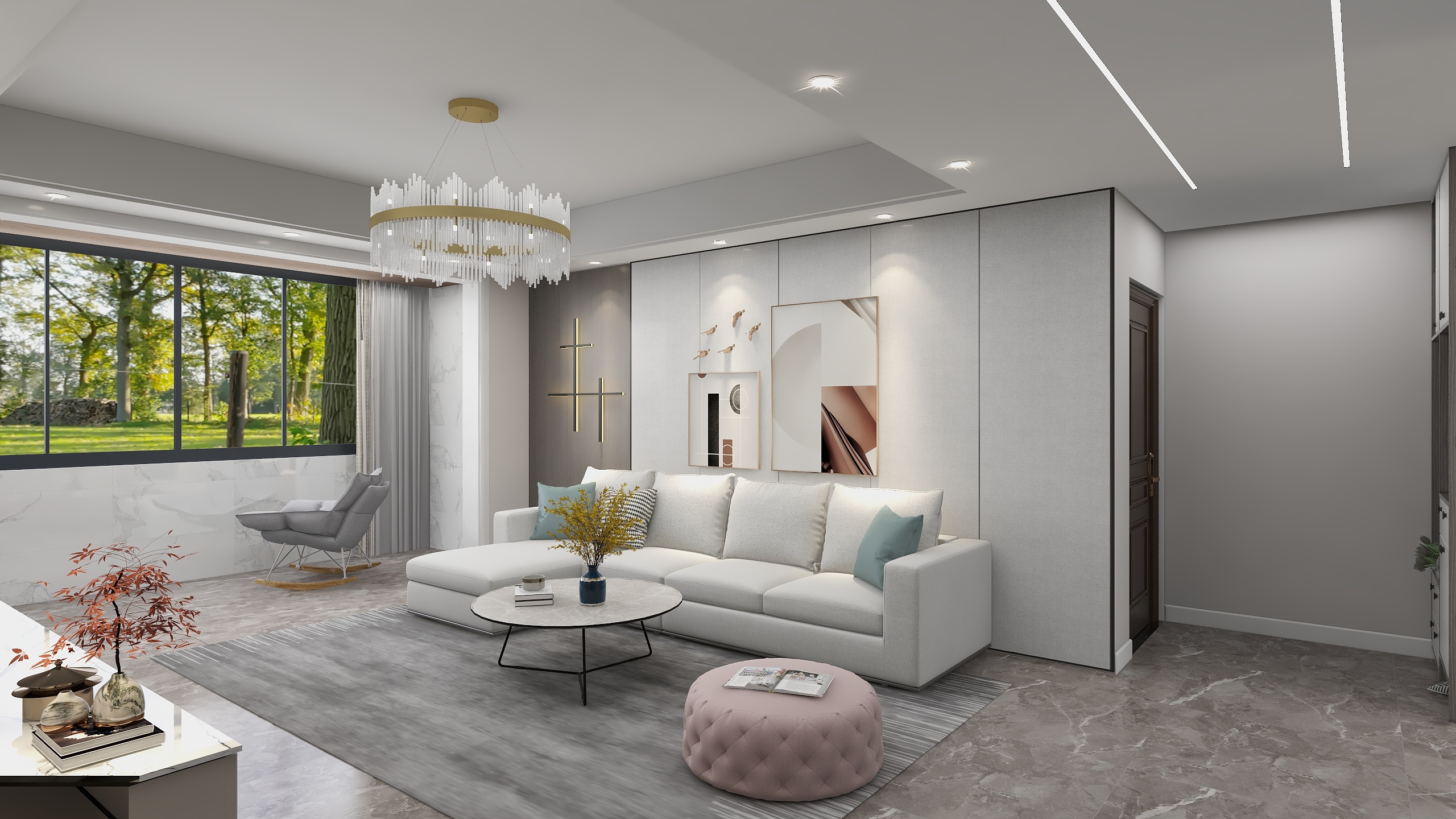 冠卓装饰明15347200553-135平3房轻奢（柯丹）-装修设计方案