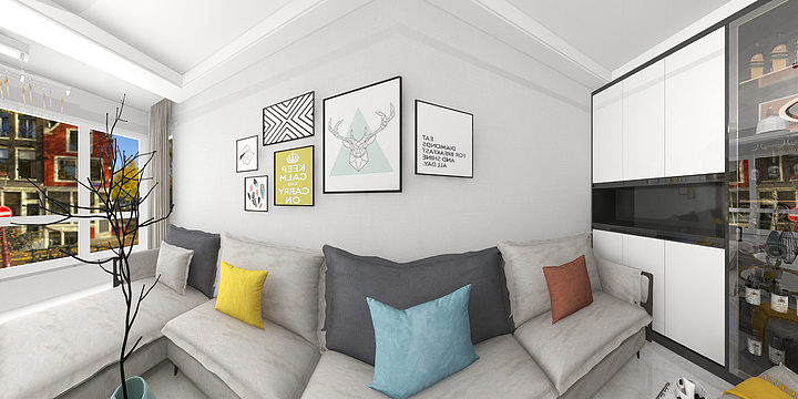 兰州室内装修设计师-李昱洁-映河苑现代简约-装修设计方案