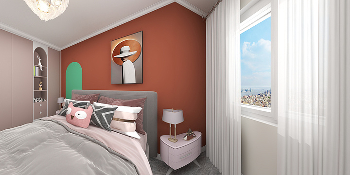 一个画图员-德信海德公园83.00㎡A2’3室2厅1卫1厨-装修设计方案