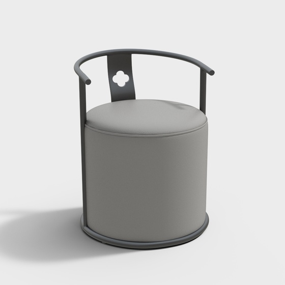 Gray IPF Annika Tea Chair with Arms for Cozy Seating