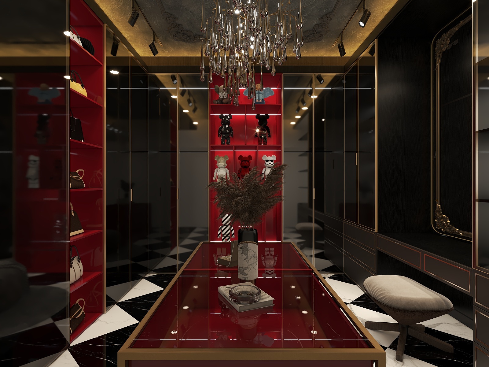 张xw-美式衣帽间-装修设计方案