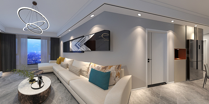 大学室内设计-金辉城现代风格-装修设计方案