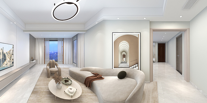 设计师刘芳-1无主灯东安御澜府李美女雅居-副本-装修设计方案