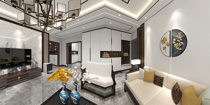 艺心装饰公司-鑫港湾底层6楼-装修设计方案