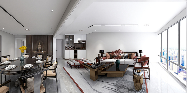 任德龙forever-2层中式自建房-装修设计方案