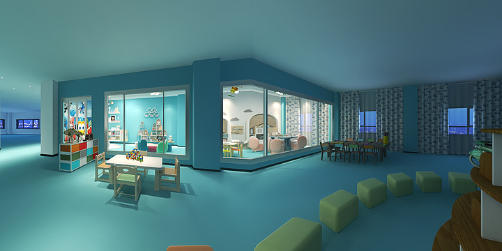 金钻全案设计-社区活动中心-伊丽娜-装修设计方案