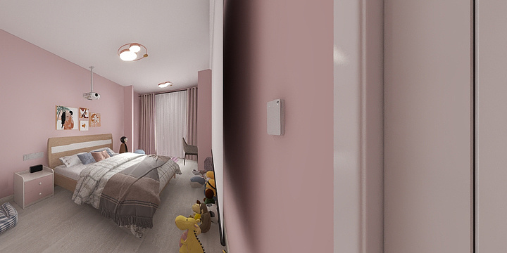 艾琳设计师-现代北欧粉色系-装修设计方案