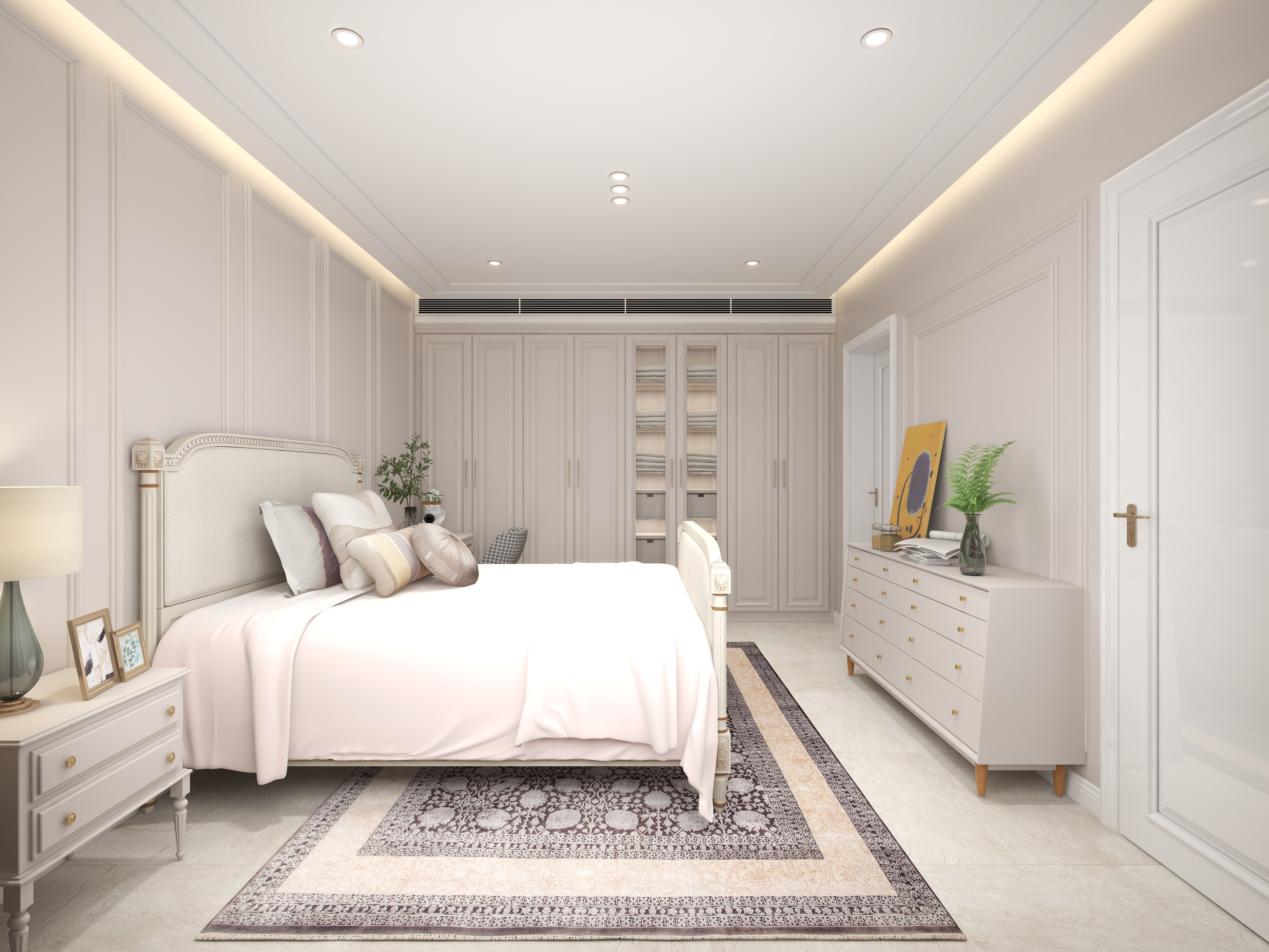 陈辉-300平方现代美式别墅二层老人房装修效果图第2张