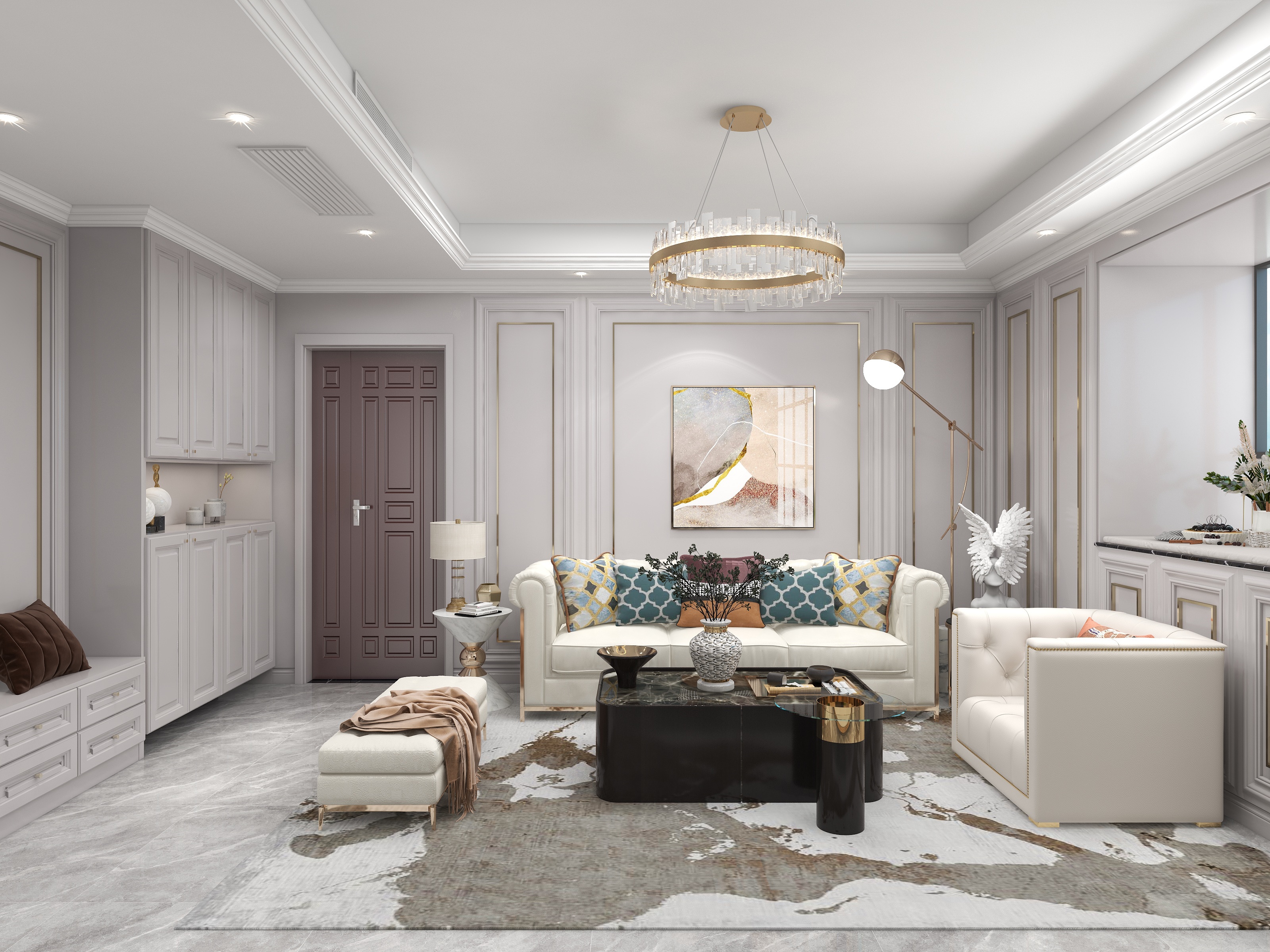 Jeannel-骆村新寓美式轻奢—《斐济》装修效果图