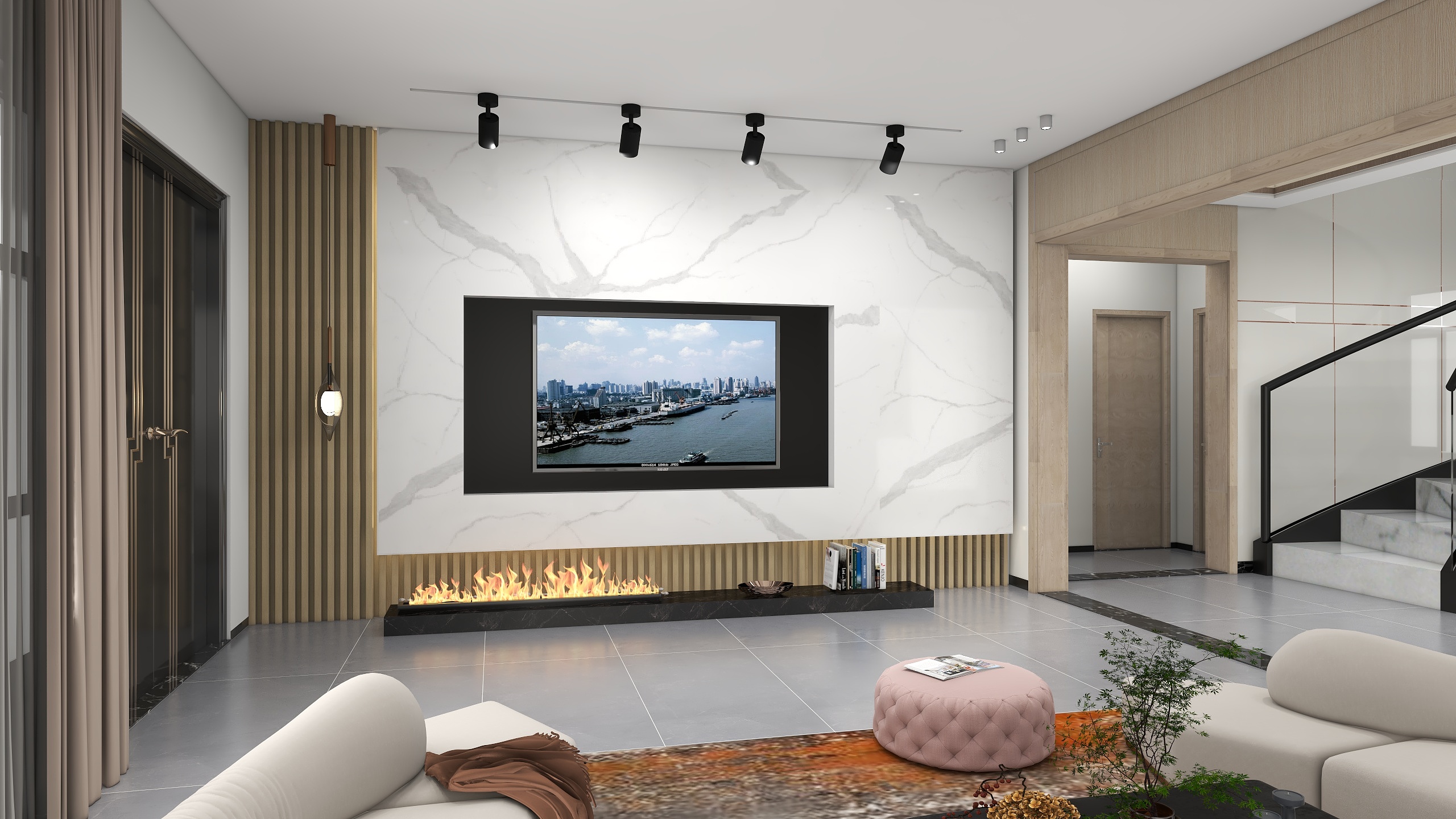 一六六八设计事务所-港下王总3D效果图-装修设计方案