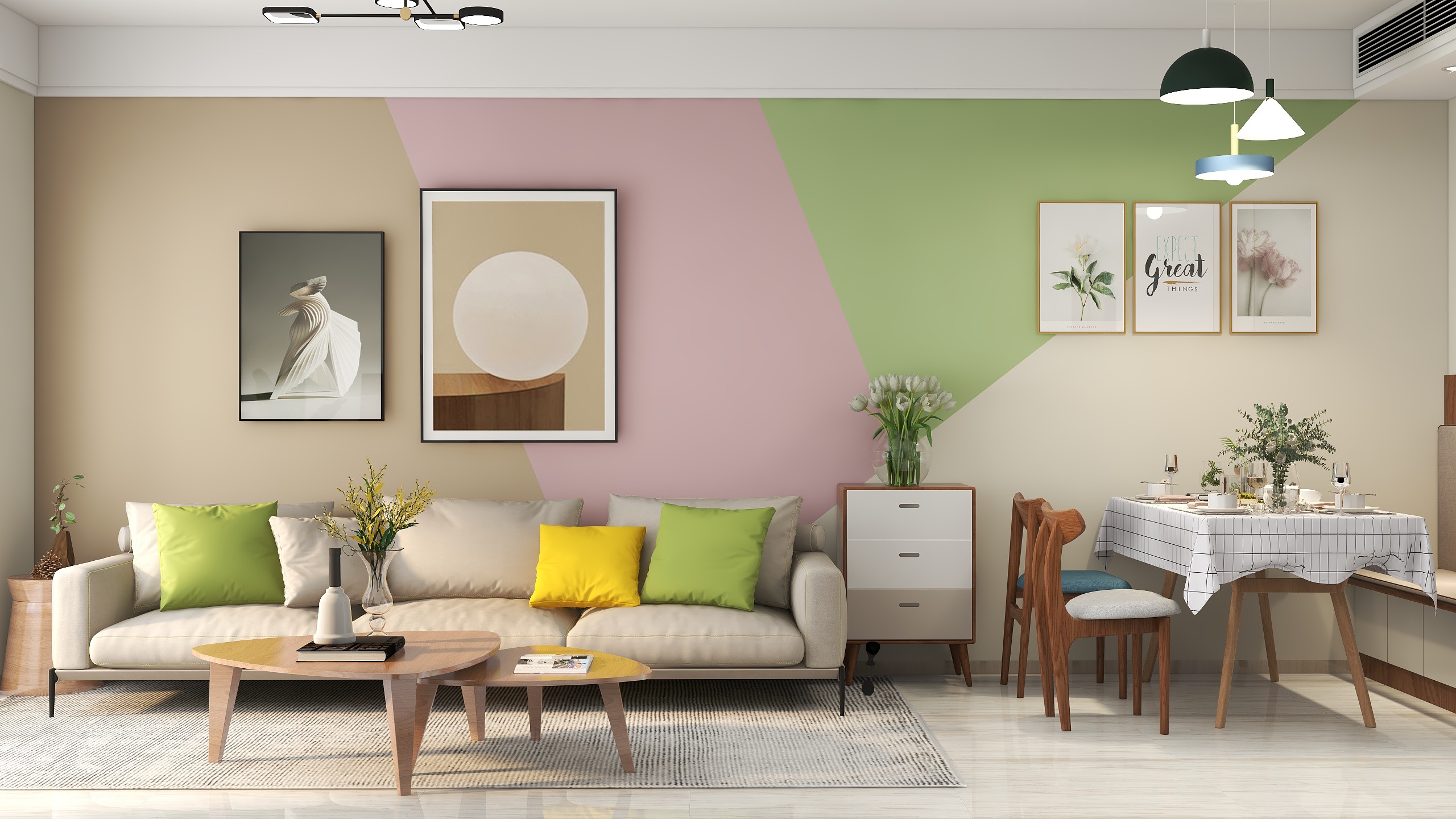 室内摄丨技-德信海德公园83.00㎡A2’3室2厅1卫1厨-装修设计方案