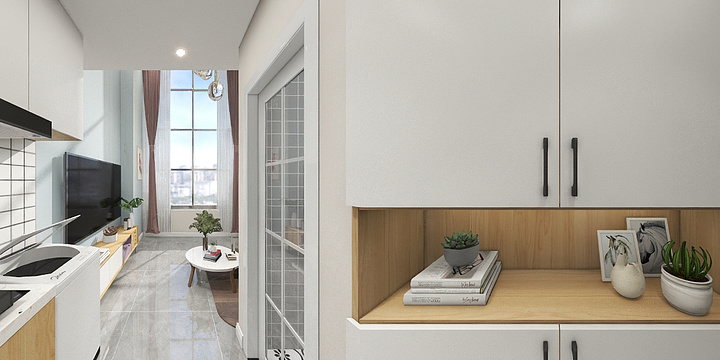 仟叶不忘初心-绿地云都会B5栋202.dwg-装修设计方案