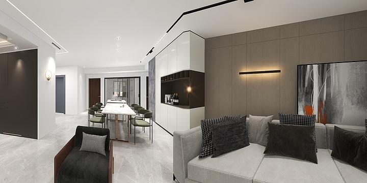 张老师18800690902-张总样板房701平面确定稿.dw-装修设计方案