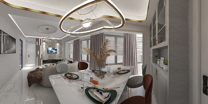 HUAHUApvCQ-瑞和园89.50㎡B户型3室2厅1卫-装修设计方案