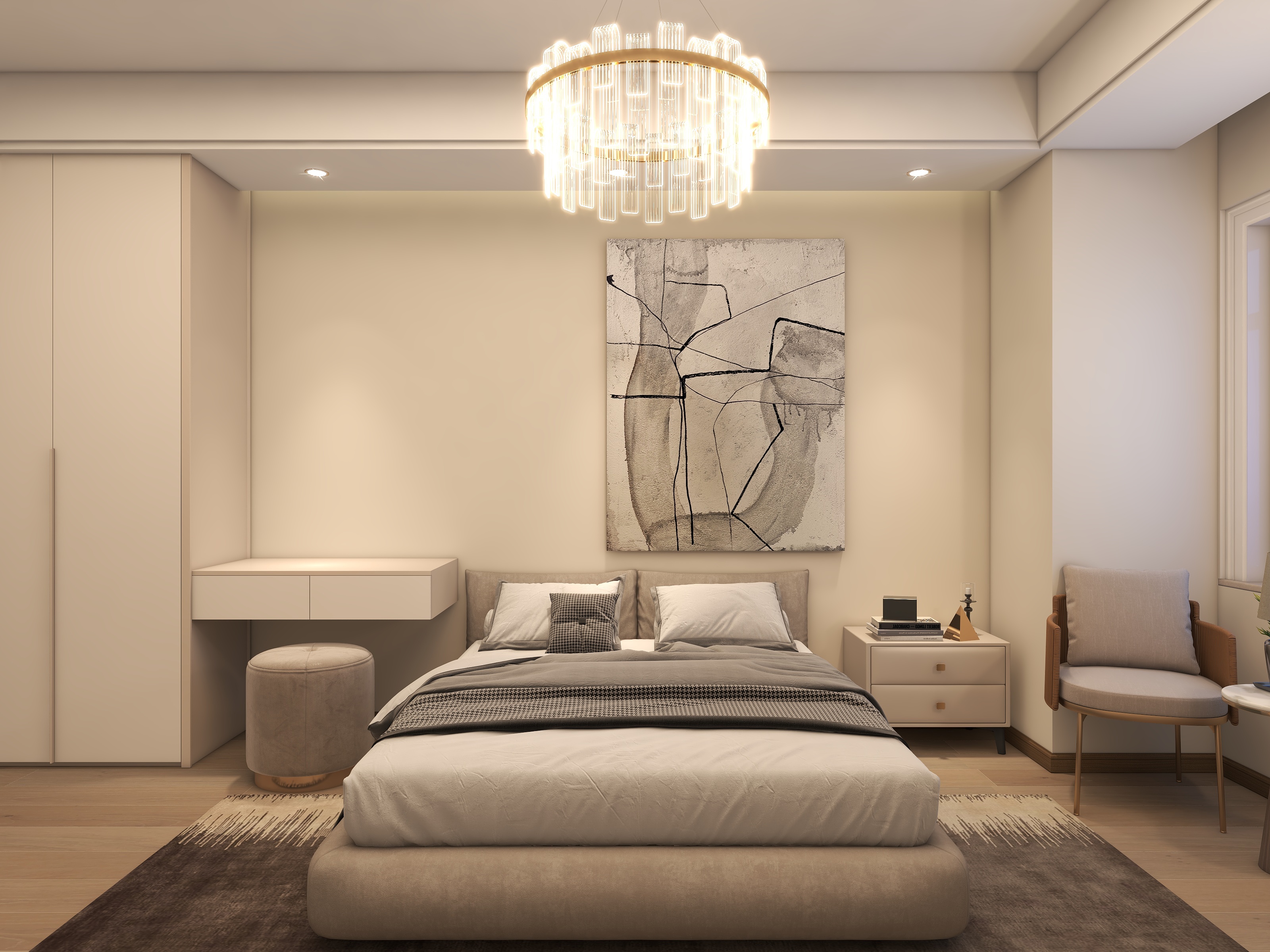 雨汐空间设计工作室-武汉爱家名校华城装修效果图