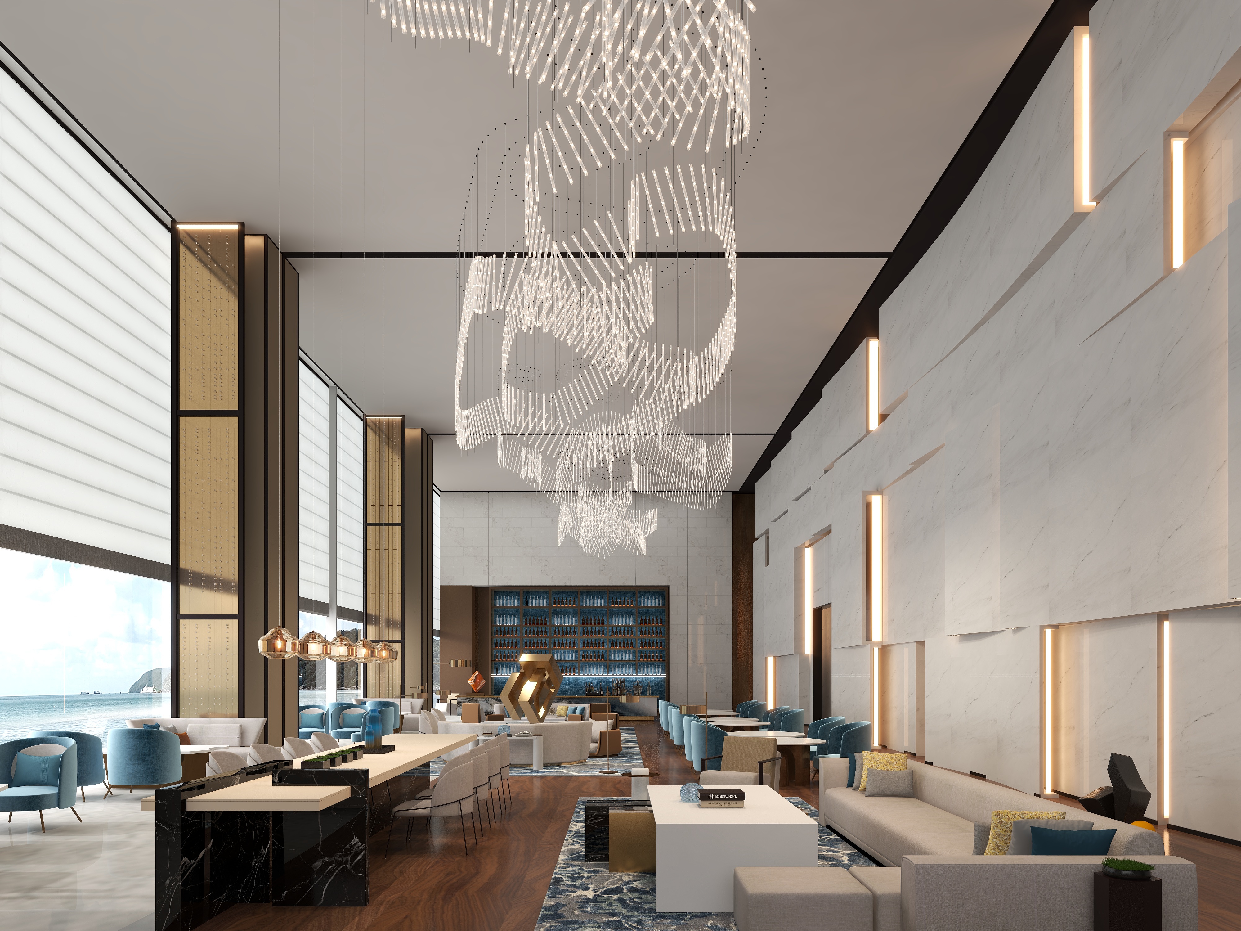 元洲设计师-杨邦胜丨《深圳国际会展中心希尔顿酒店》效果图-副本-装修设计方案