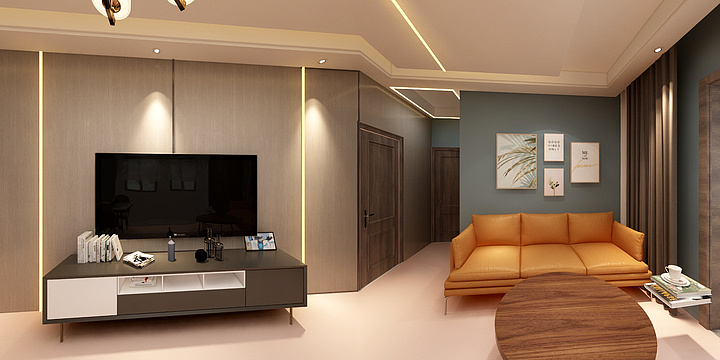 军浩装饰15530981797-瑞和园89.50㎡B户型3室2厅1卫-装修设计方案