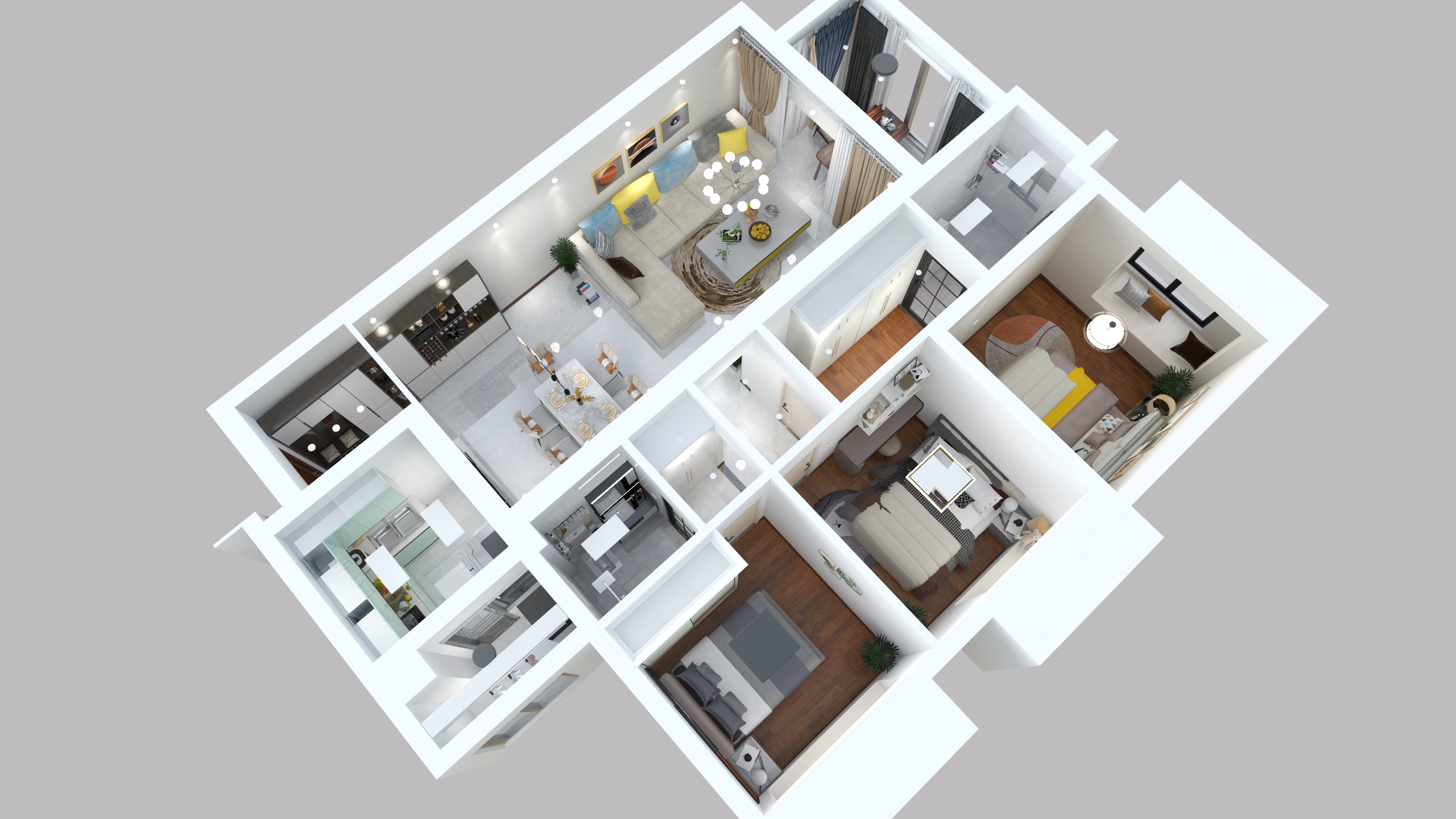 136****2276pZEX-龙泽台3201方案一小赵-装修设计方案